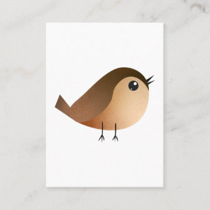 Sparrow Bird Cartoon   Appointment Card