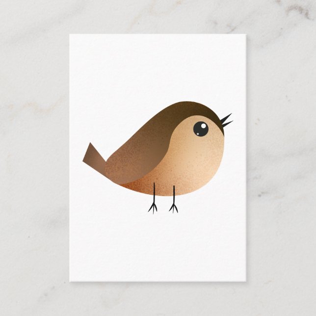 Sparrow Bird Cartoon   Appointment Card (Front)