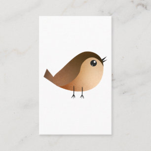 Sparrow Bird Cartoon  Business Card