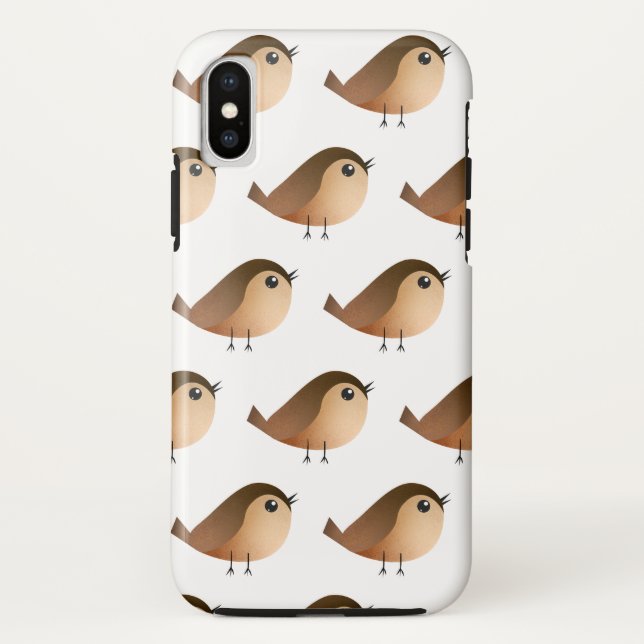 Sparrow Bird Cartoon  Case-Mate iPhone Case (Back)