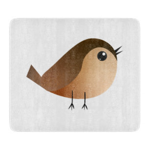 Sparrow Bird Cartoon Cutting Board