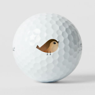 Sparrow Bird Cartoon Golf Balls