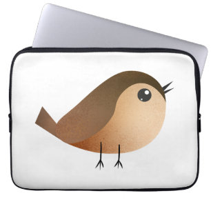 Sparrow Bird Cartoon  Laptop Sleeve