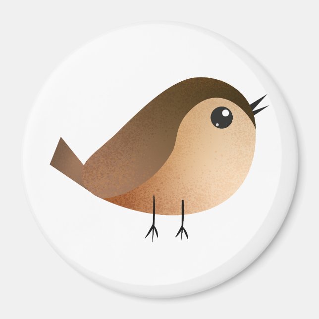 Sparrow Bird Cartoon  Magnet (Front)