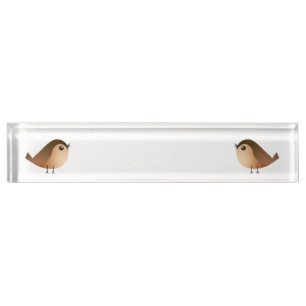 Sparrow Bird Cartoon Nameplate