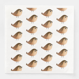 Sparrow Bird Cartoon  Napkin