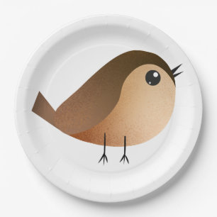 Sparrow Bird Cartoon   Paper Plate