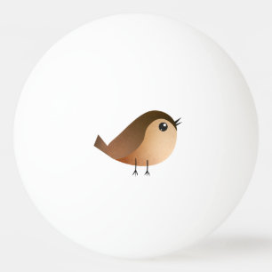 Sparrow Bird Cartoon  Ping Pong Ball