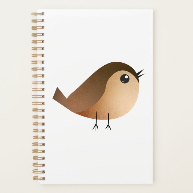 Sparrow Bird Cartoon   Planner (Front)