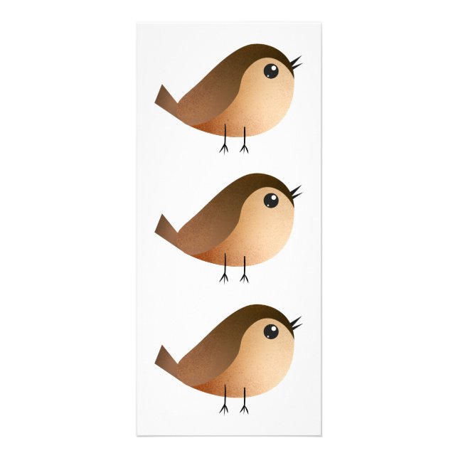 Sparrow Bird Cartoon   Rack Card (Front)