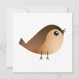 Sparrow Bird Cartoon Save The Date