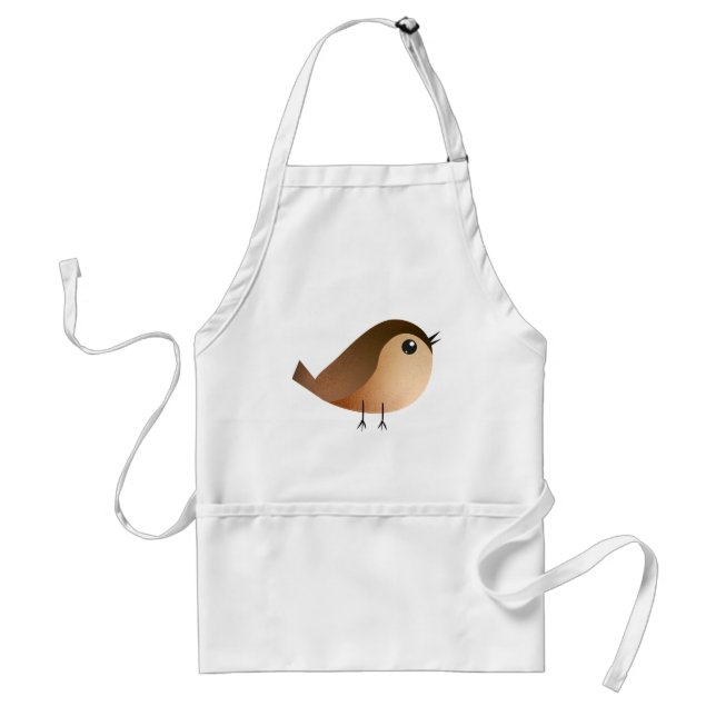 Sparrow Bird Cartoon  Standard Apron (Front)
