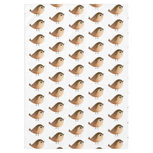 Sparrow Bird Cartoon Tablecloth
