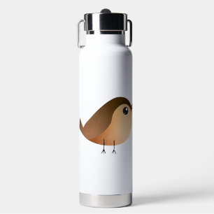Sparrow Bird Cartoon Water Bottle