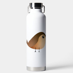 Sparrow Bird Cartoon Water Bottle