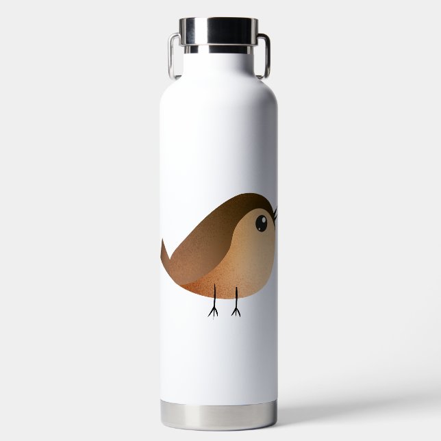 Sparrow Bird Cartoon    Water Bottle (Front)