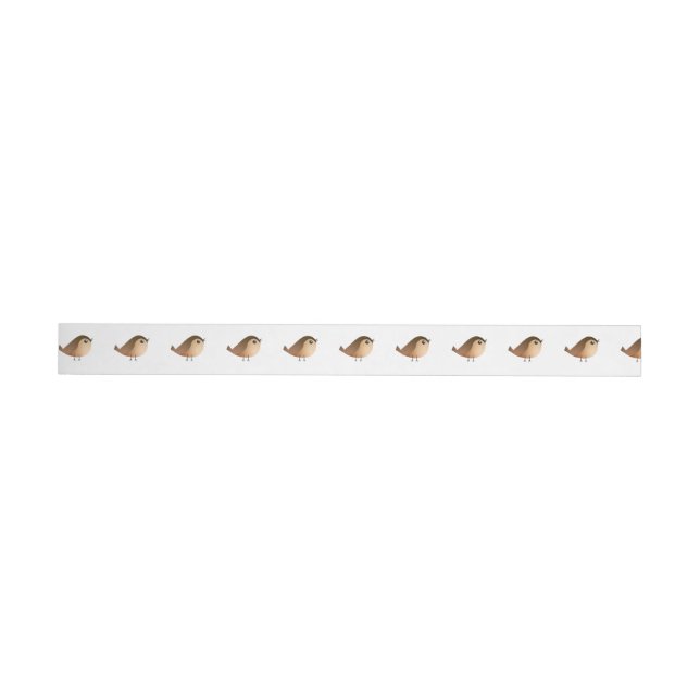 Sparrow Bird Cartoon  Wrap Around Label (Individual)