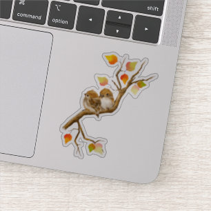 Sparrow Birds Custom-Cut Vinyl Stickers