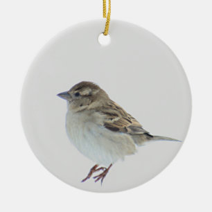 Sparrow Ceramic Ornament