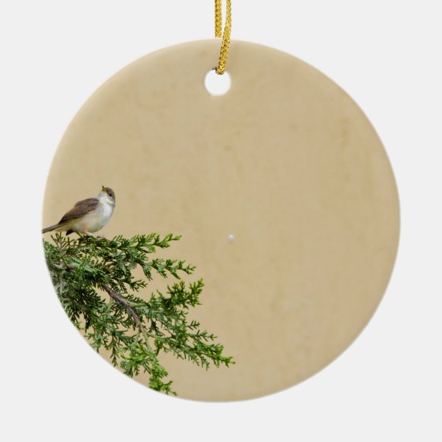 Sparrow Ceramic Ornament (Front)