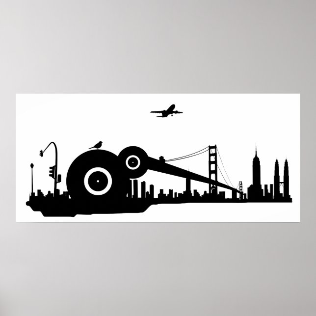 Sparrow city plane poster (Front)