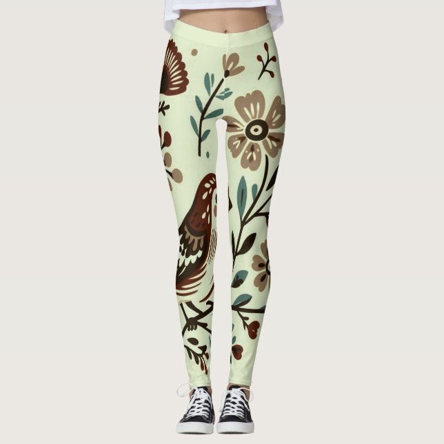sparrow design leggings (Front)