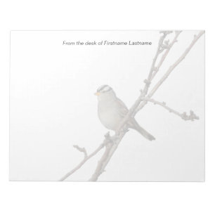 Sparrow on a branch Notepad