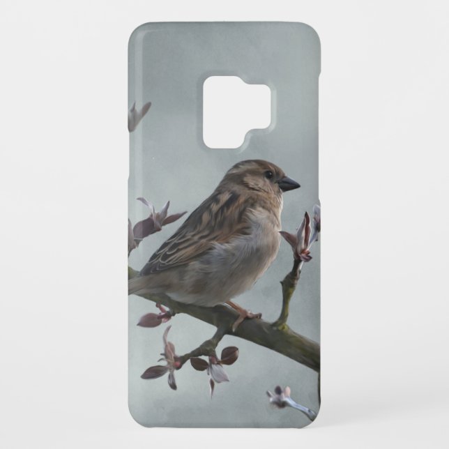 Sparrow on Branch Photo Case-Mate Samsung Galaxy Case (Back)