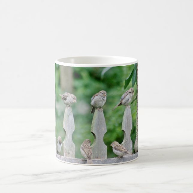 Sparrow photography coffee mug (Center)