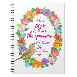 Sparrow Prayer Journal Church or Sermon Notebook