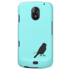 Sparrow silhouette chic blue swallow bird