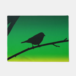 Sparrow Silhouette On Limonene Doormat