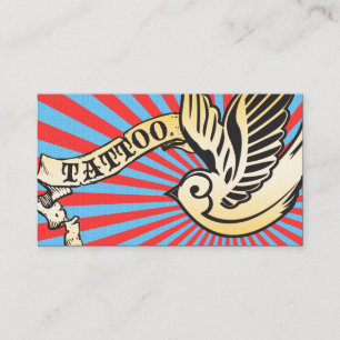 sparrow tattoo 2 business card