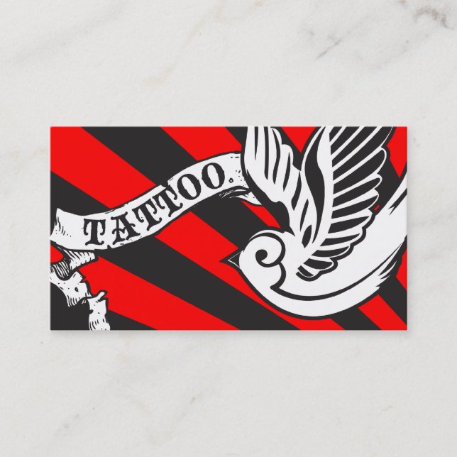 sparrow tattoo punch card (Front)