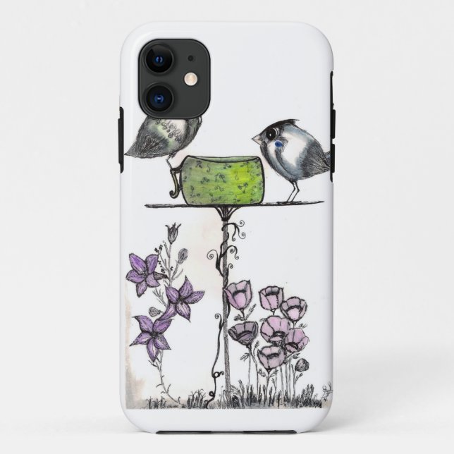 Sparrow Teatime! Case-Mate iPhone Case (Back)