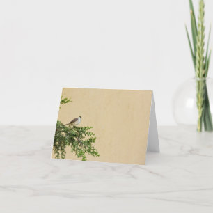 Sparrow thank you card