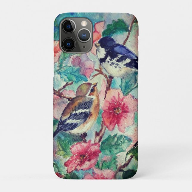 Sparrows Couple Spring Case-Mate iPhone Case (Back)