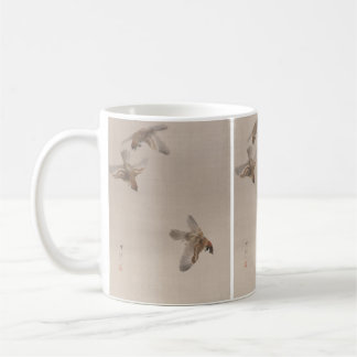 Sparrows Flying by Watanabe Seitei Coffee Mug