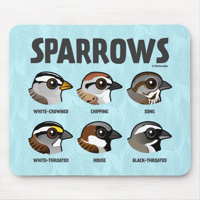 Sparrows Mouse Pad (Front)