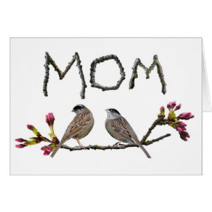 Sparrows Mum Card