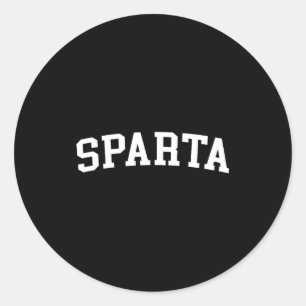 Sparta classic round sticker