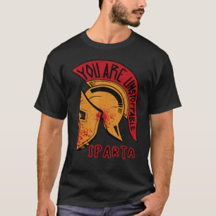Sparta You Are Unstoppable Gladiator Spartans Helm T-Shirt