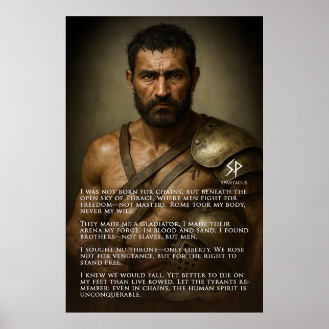 Spartacus – The Unconquerable Spirit Poster (Front)