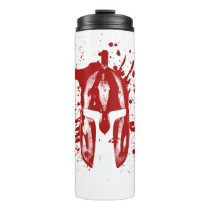 Spartan Blood Helmet American Spartan Molon Labe Thermal Tumbler