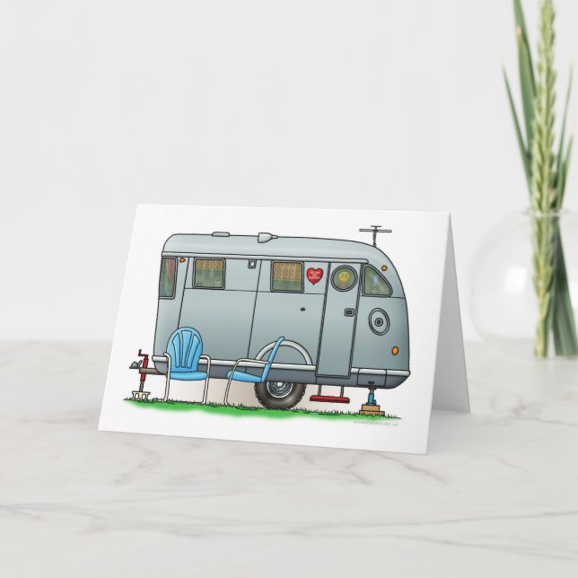 Spartan Camper Trailer RV Card (Front)