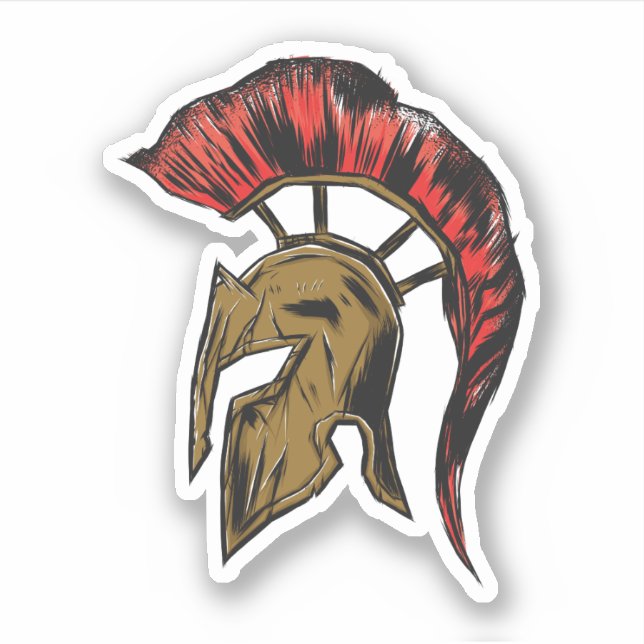 Spartan Helmet Illustration (Front)