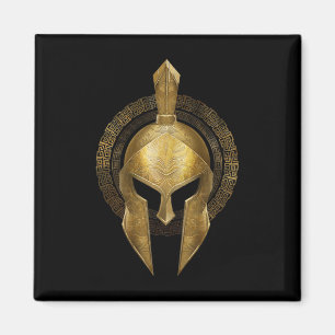Spartan Helmet Warrior Gold Gladiator Sparta Greek Magnet