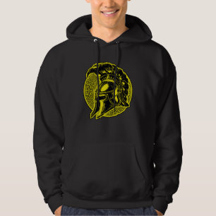 Spartan Helmet Workout Gym Fighter Greek Gladiator Hoodie