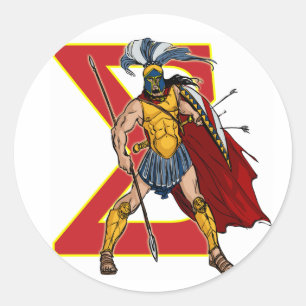SPARTAN HOPLITES CLASSIC ROUND STICKER