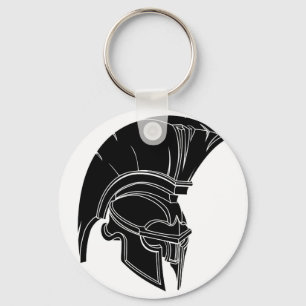 Spartan or trojan helmet key ring